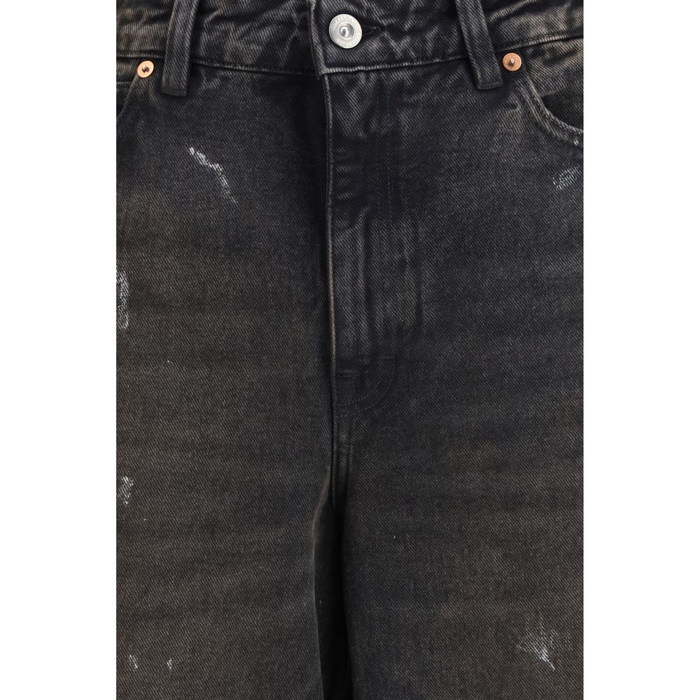 Our Legacy Black Cotton Relaxed Fit Jeans