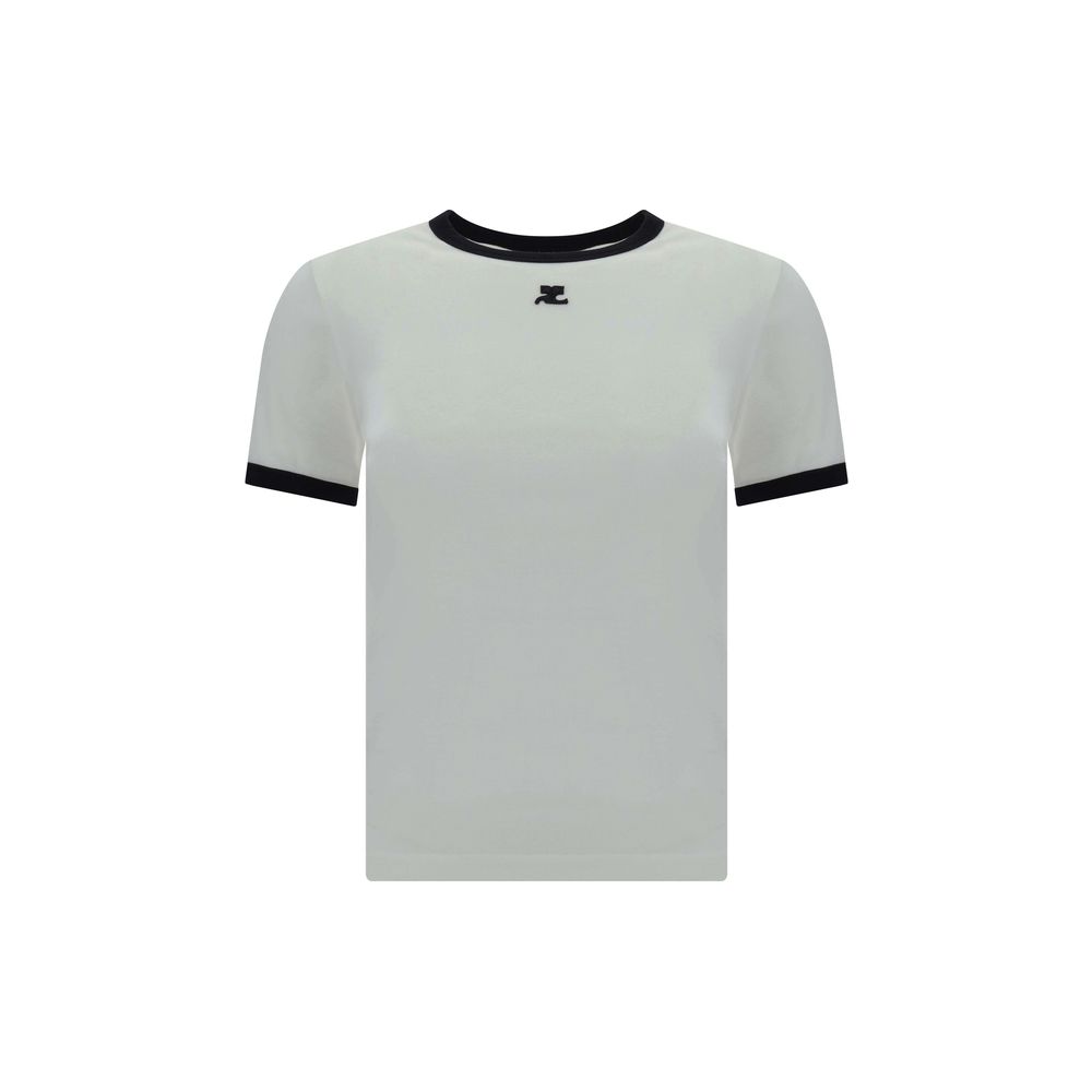 Courrèges White Cotton T-Shirt