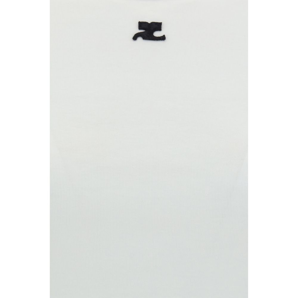 Courrèges White Cotton T-Shirt