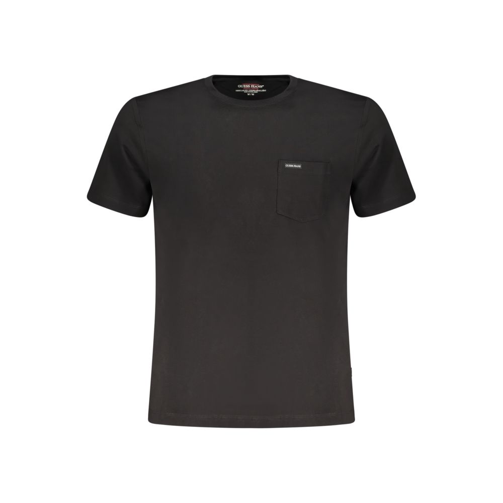 Guess Jeans Black Organic Cotton Men T-Shirt