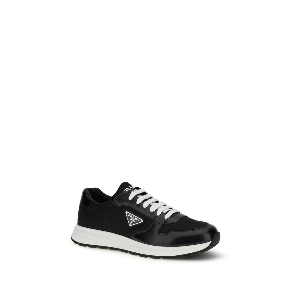Prada Black Recycled Polyamide Athletic Sneakers