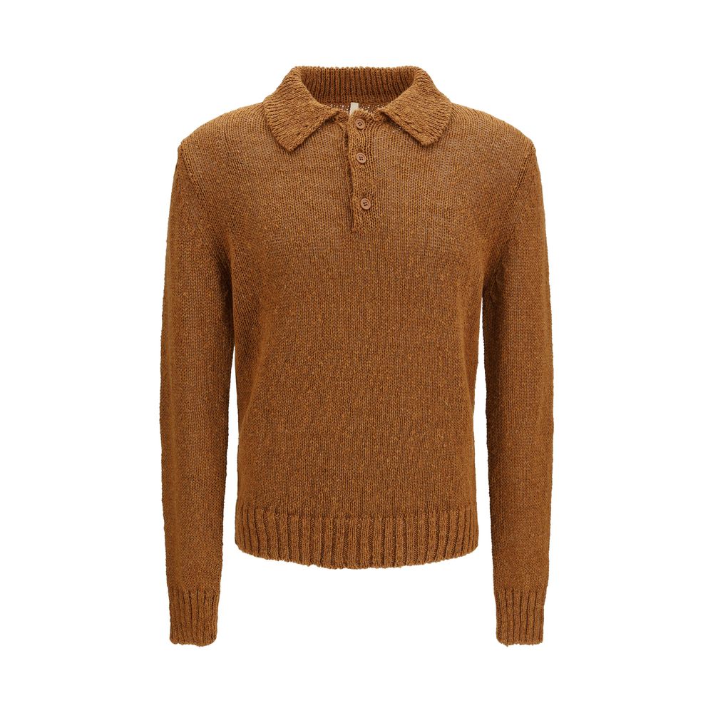Sunflower Brown Cotton Polo Shirt