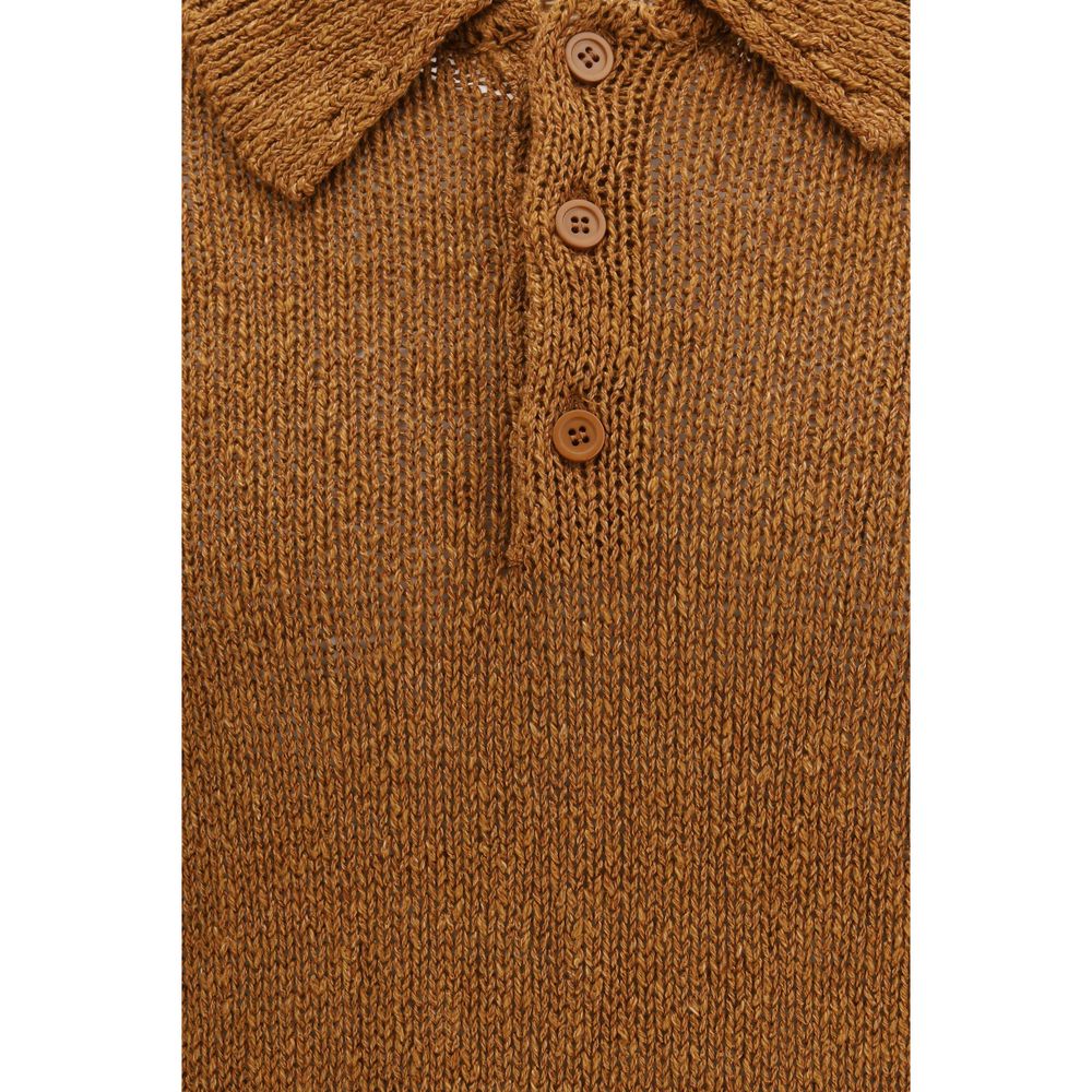 Sunflower Brown Cotton Polo Shirt