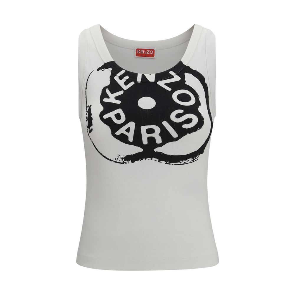 Kenzo White Cotton Tank Tops