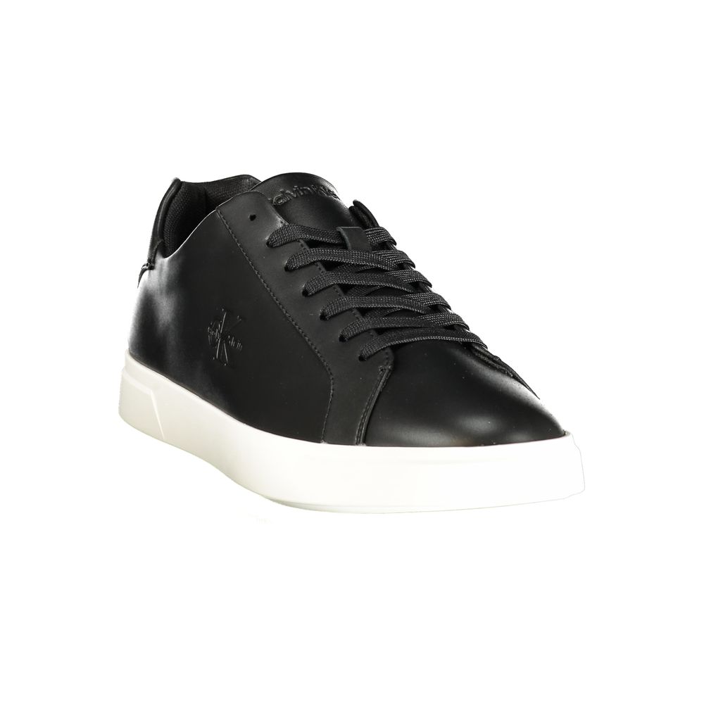 Calvin Klein Black Polyurethane Men Sneaker