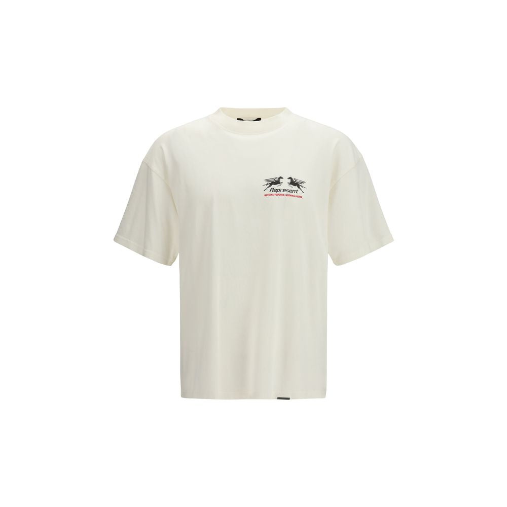 Represent White Cotton T-Shirt