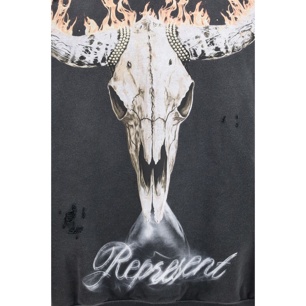Represent Gray Cotton Sweatshirt