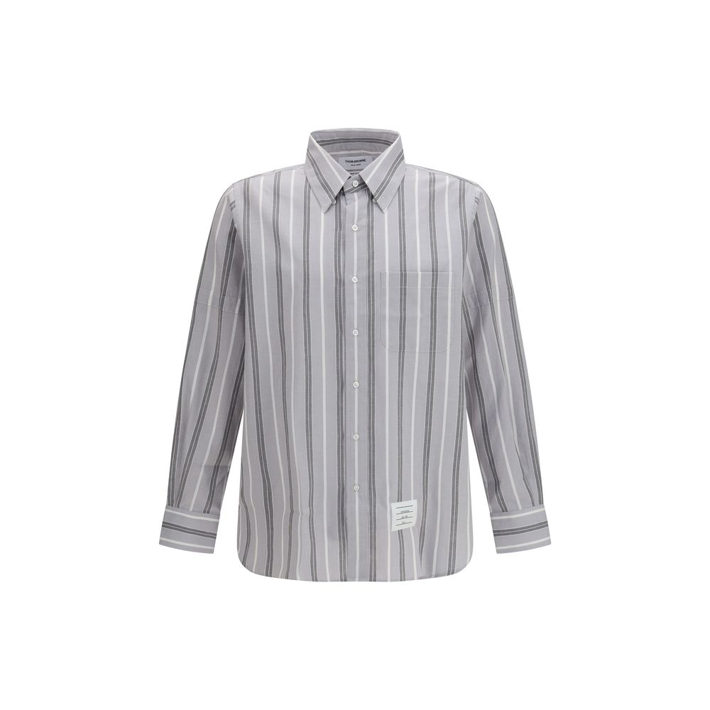 Thom Browne Gray Cotton Pattern Shirt