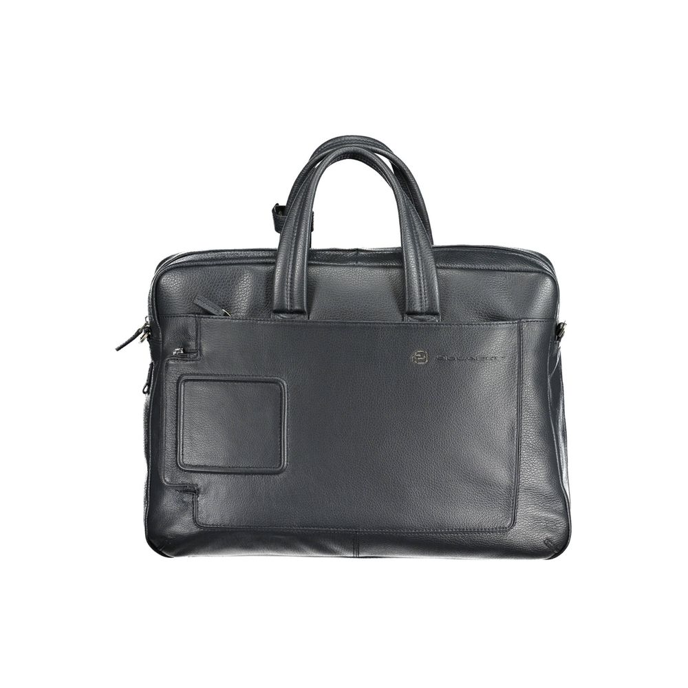 Piquadro Blu Leather Men Briefcase