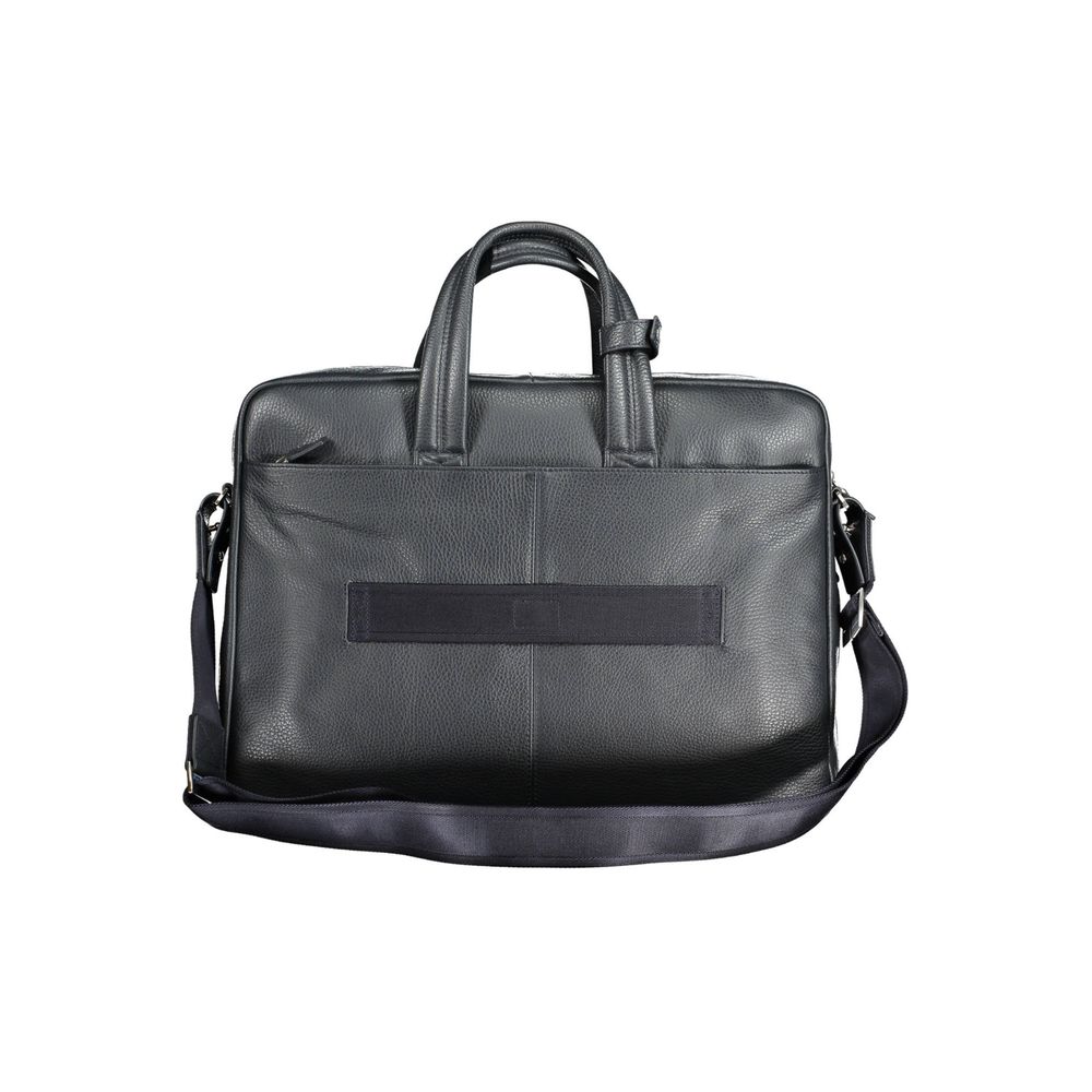 Piquadro Blu Leather Men Briefcase