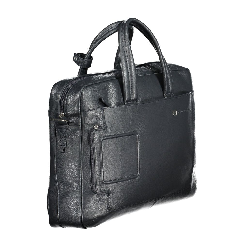 Piquadro Blu Leather Men Briefcase
