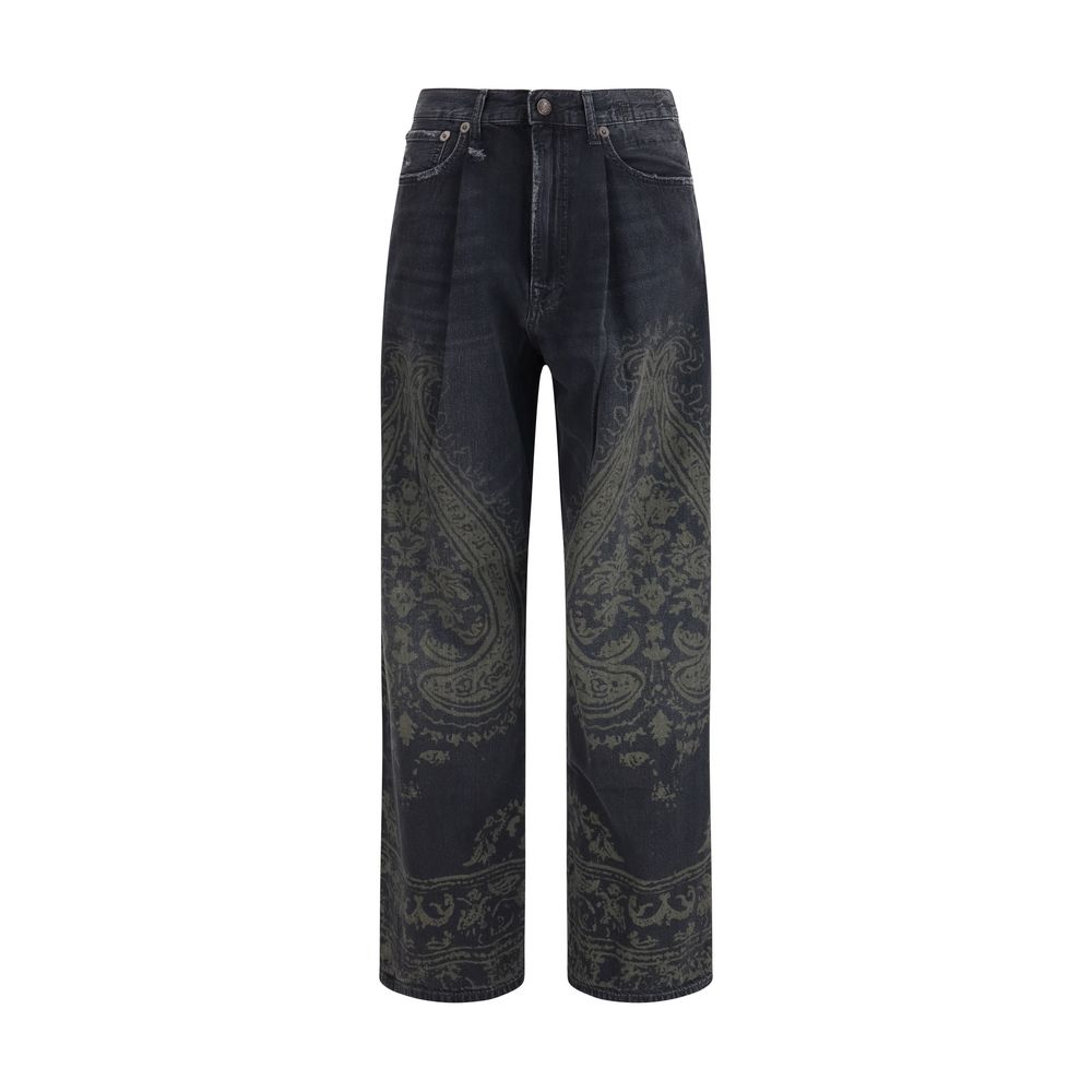 R13 Black Cotton Jeans Denim