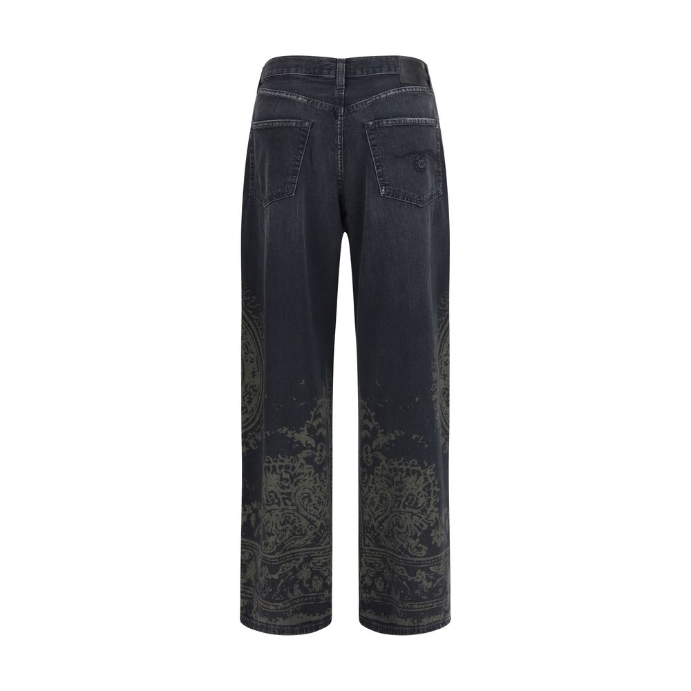 R13 Black Cotton Jeans Denim
