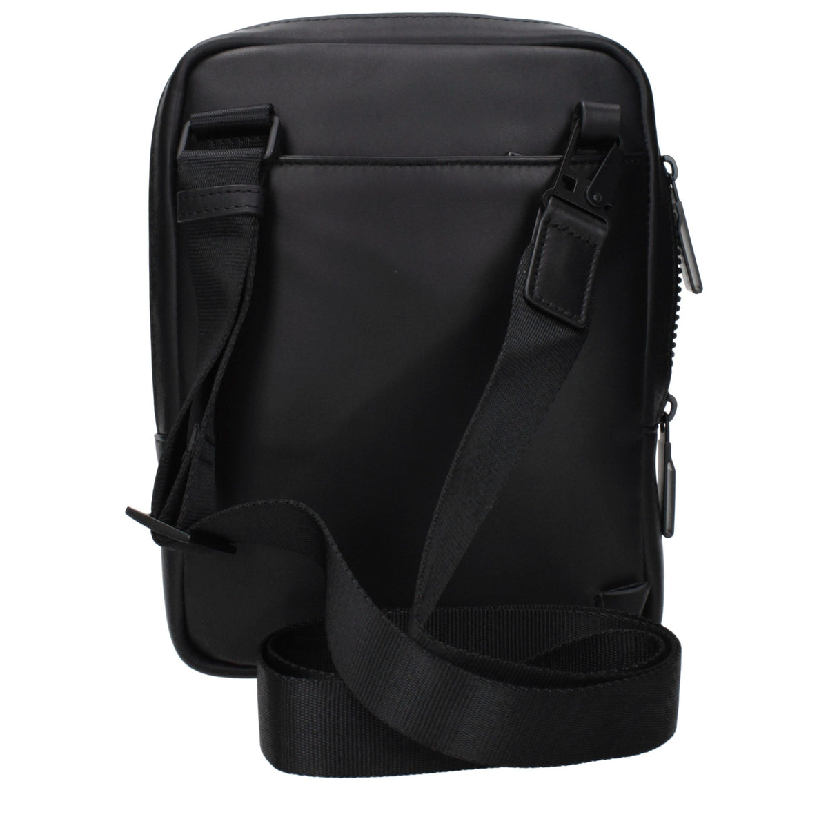 Piquadro Black Leather Crossbody Bag