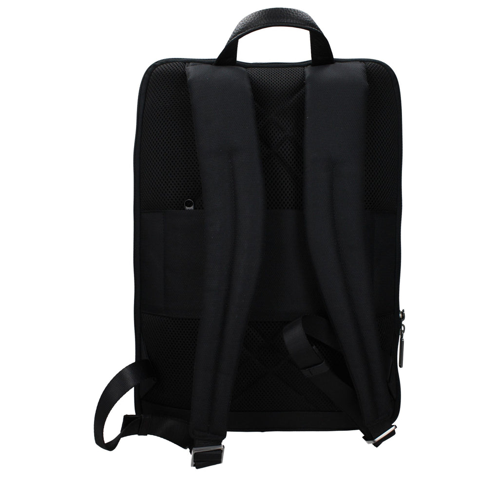 Piquadro Black Fabric Backpack