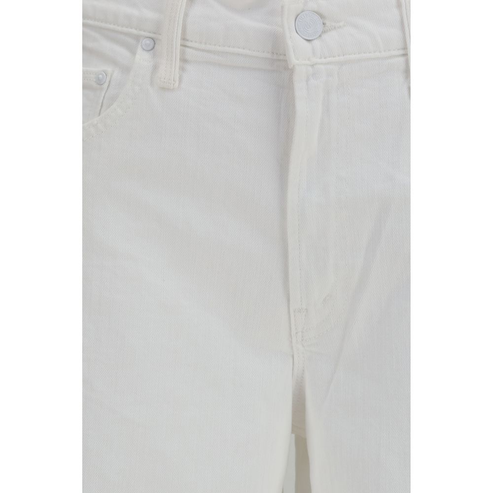 Mother Denim White Cotton Jeans Denim