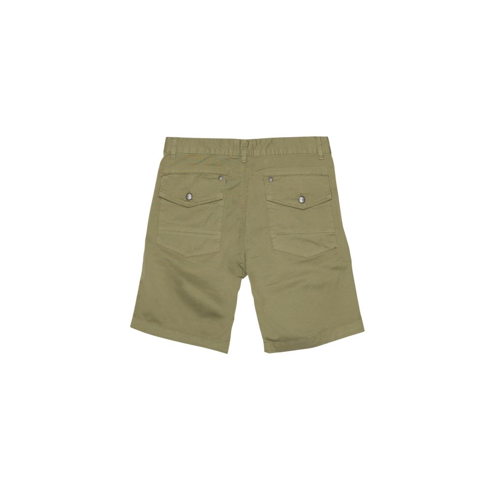 Refrigiwear Green Cotton Bermuda Shorts