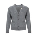 Thom Browne Gray Virgin Wool Cardigan