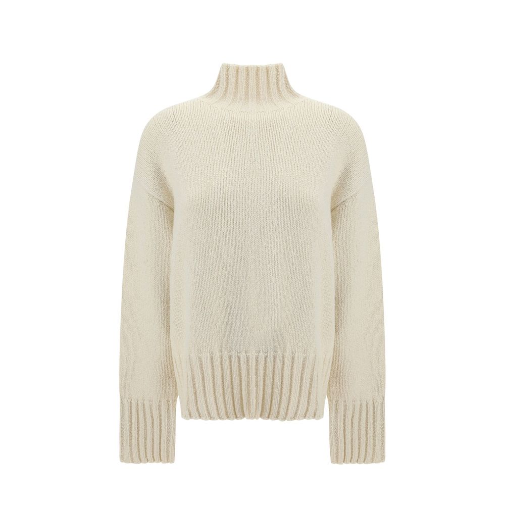 Jil Sander White Silk Sweatshirt