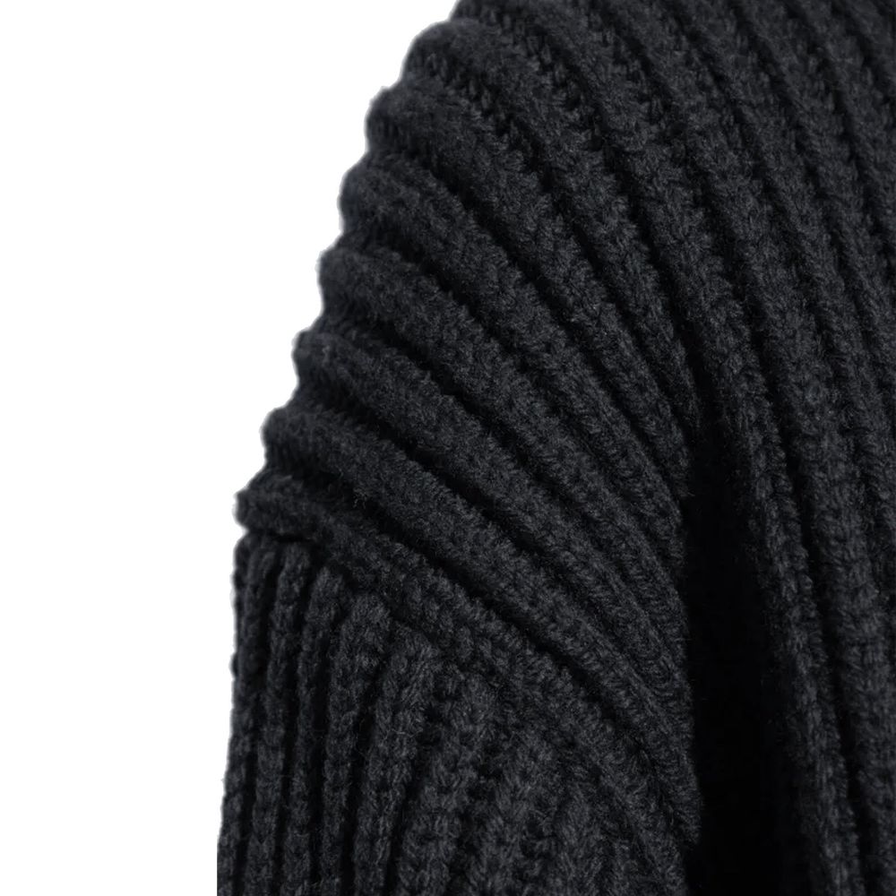 Jil Sander Black Wool Turtleneck