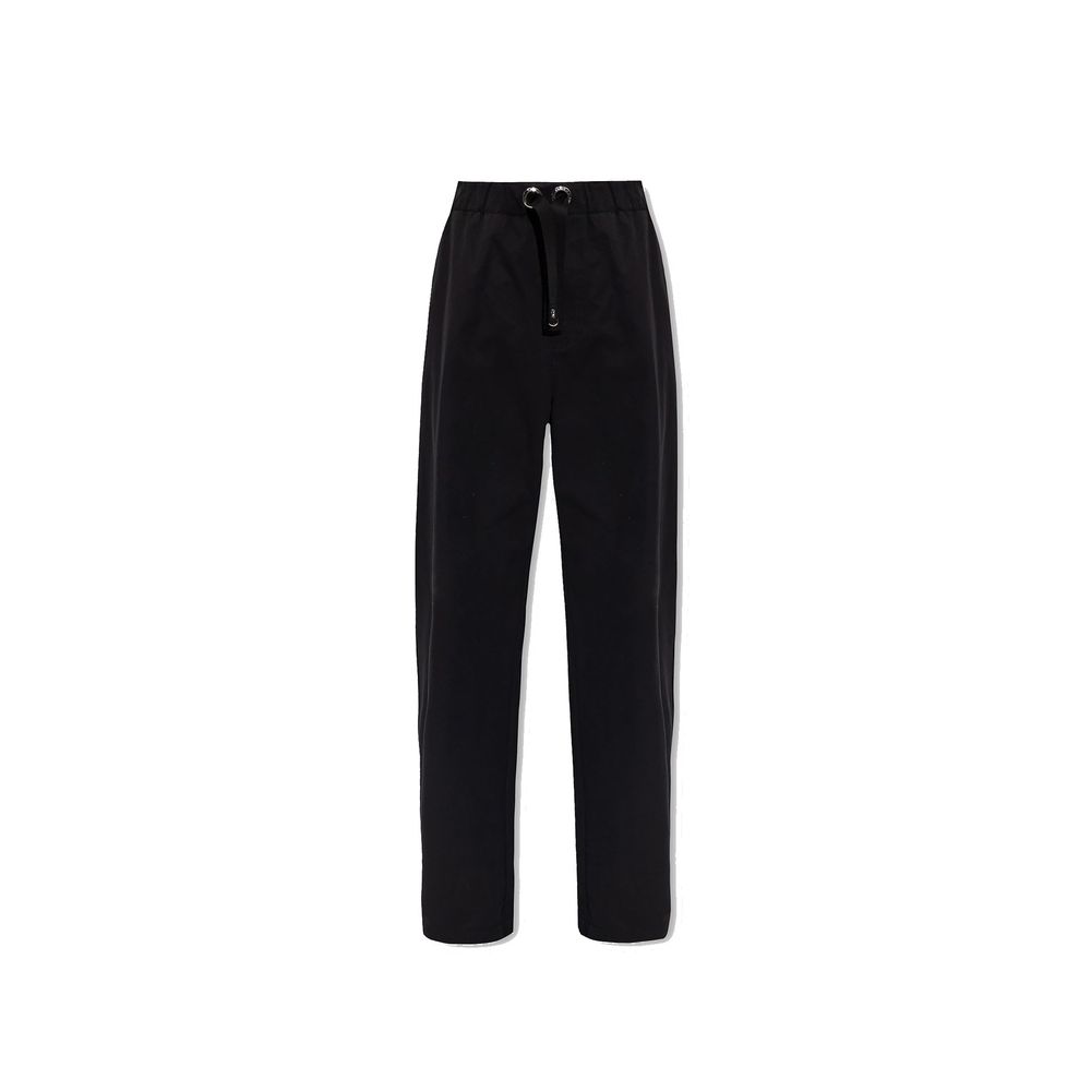 Versace Black Cotton Casual Pants