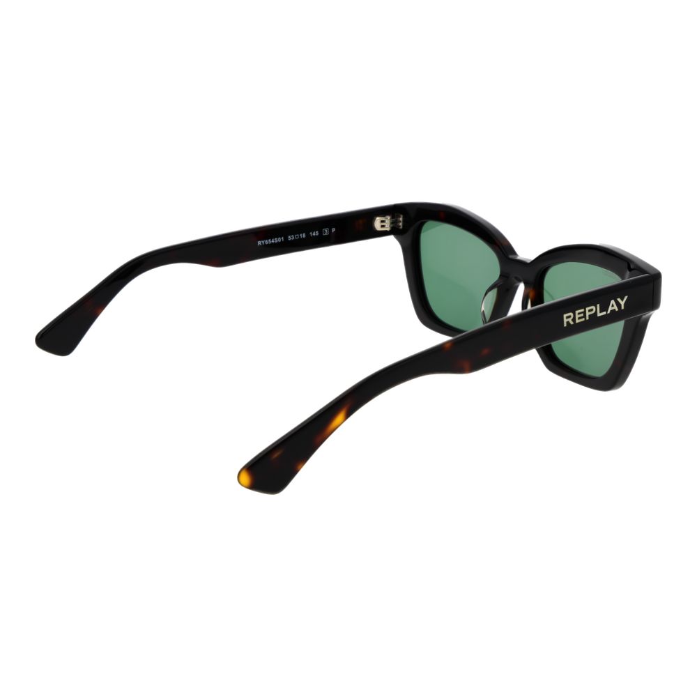 Replay Black Acetate Sunglasses