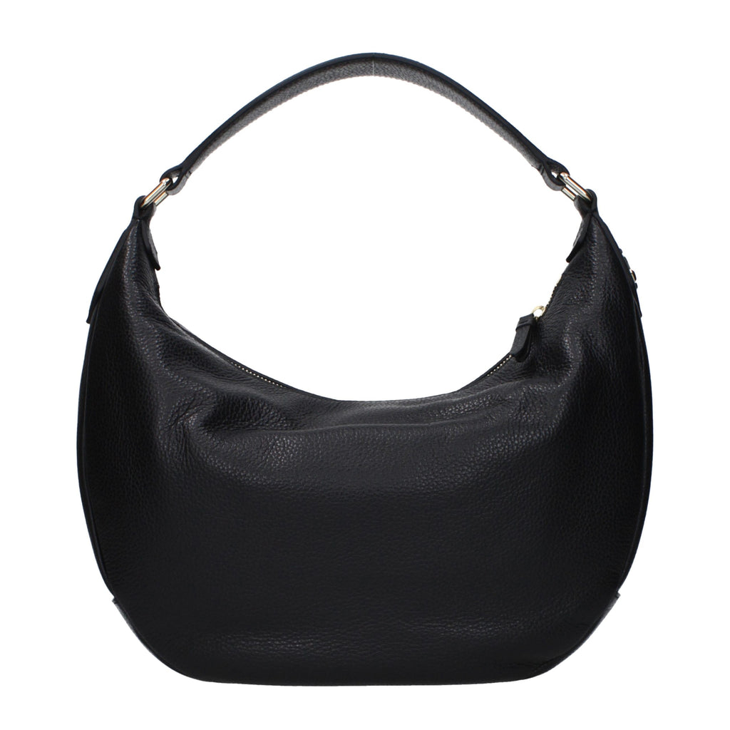 Jimmy Choo Black Leather Shoulder Bag