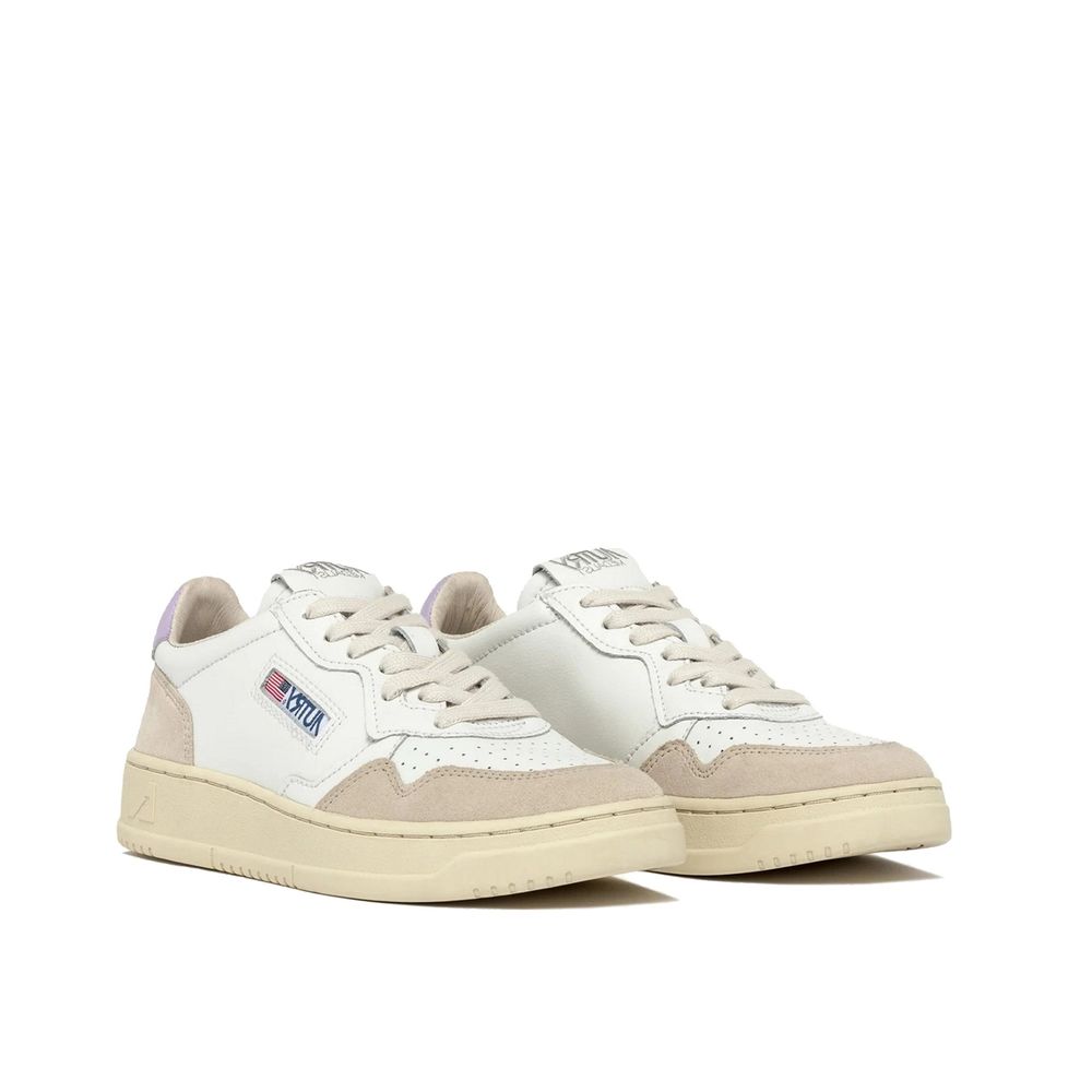 Autry White Leather Low Top Sneakers