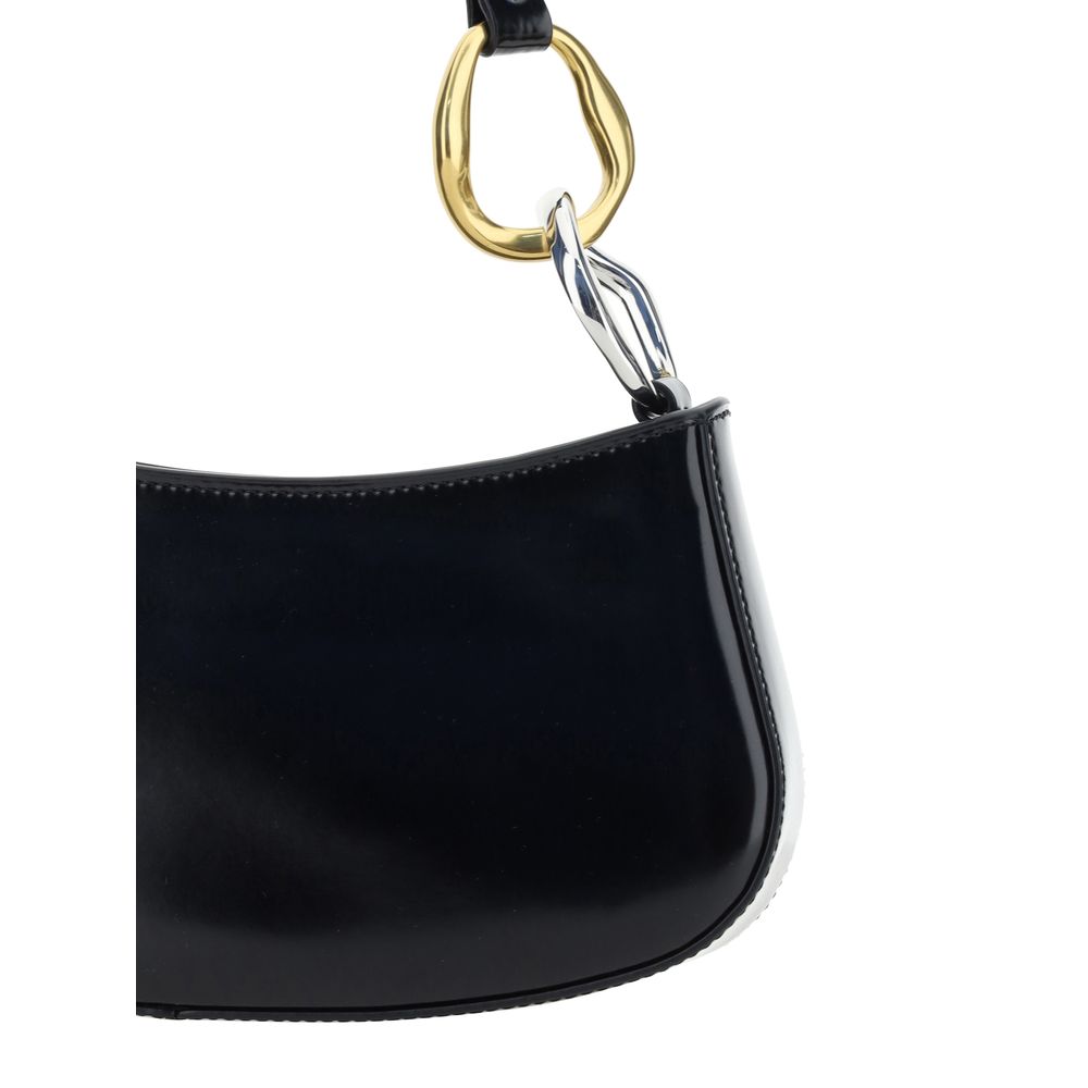 Staud Black Calf Leather Bos Taurus Shoulder Bag