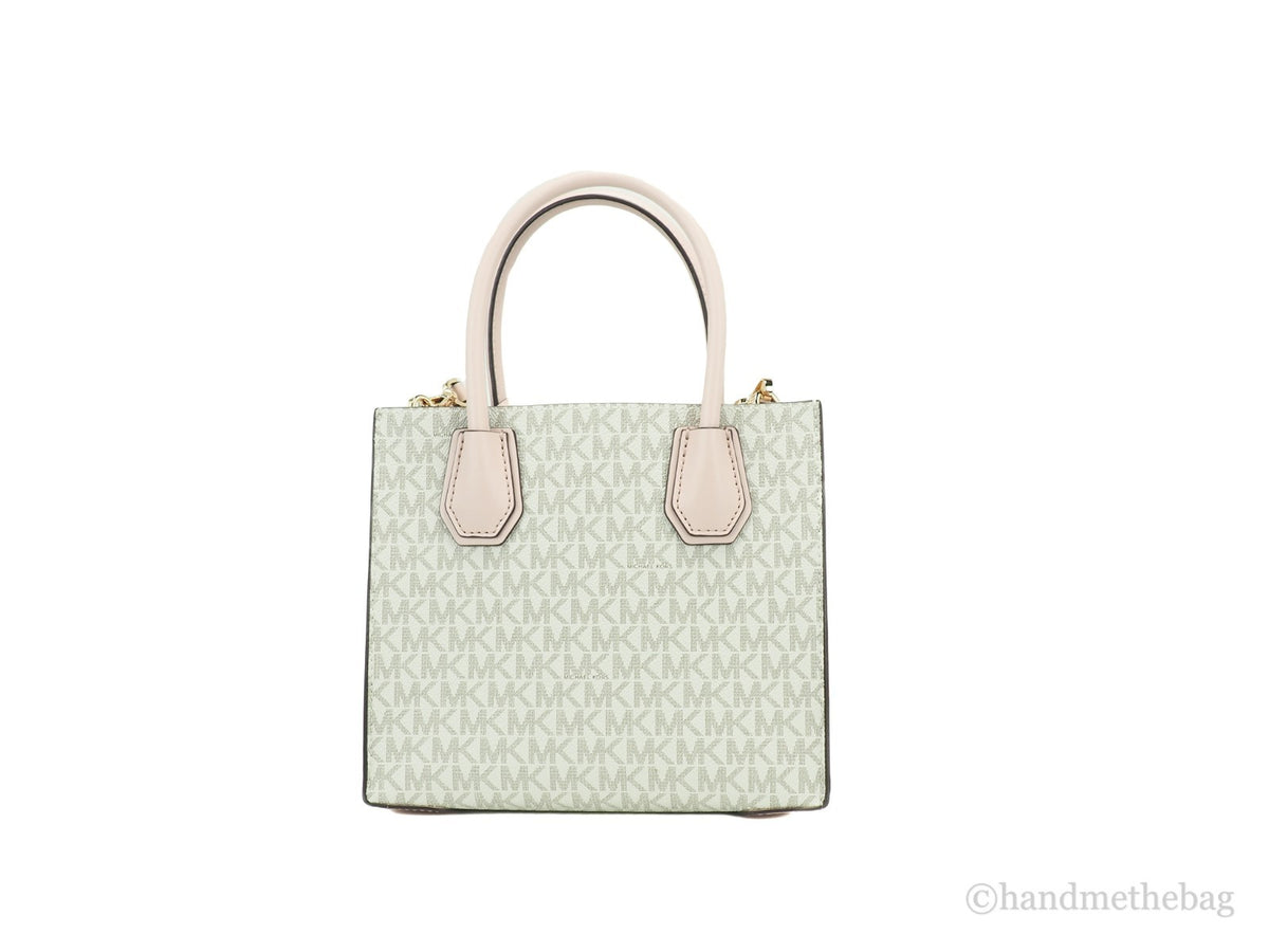 Michael Kors Medium Mercer Messenger Crossbody Tote (Powder Blush Multi)