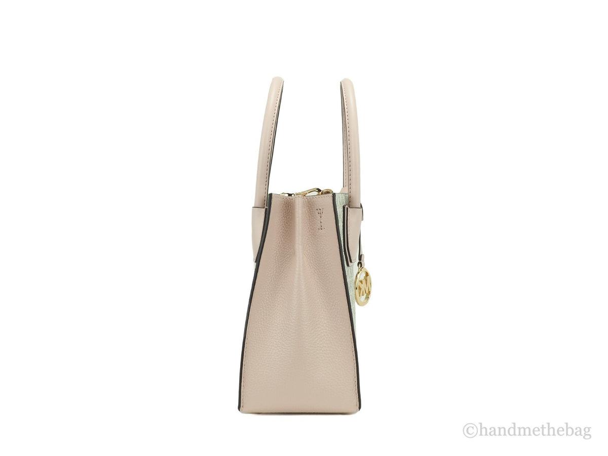 Michael Kors Medium Mercer Messenger Crossbody Tote (Powder Blush Multi)