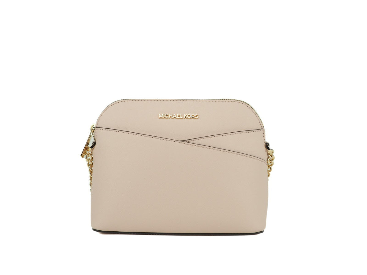 Michael Kors Women'S Jet Set Travel Dome Leather Crossbody Bag