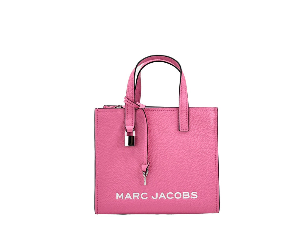 Marc Jacobs Mini Grind Pink Leather Crossbody Bag Purse