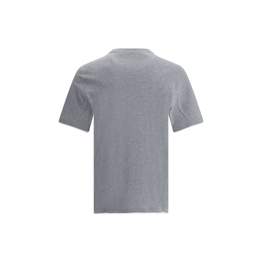 Brunello Cucinelli Gray Cotton T-Shirt