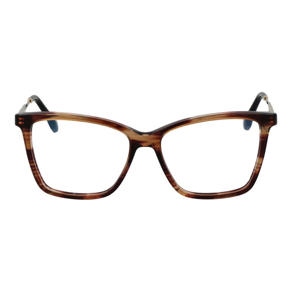Victoria Beckham Brown Metal & Plastic Glasses (Frames)