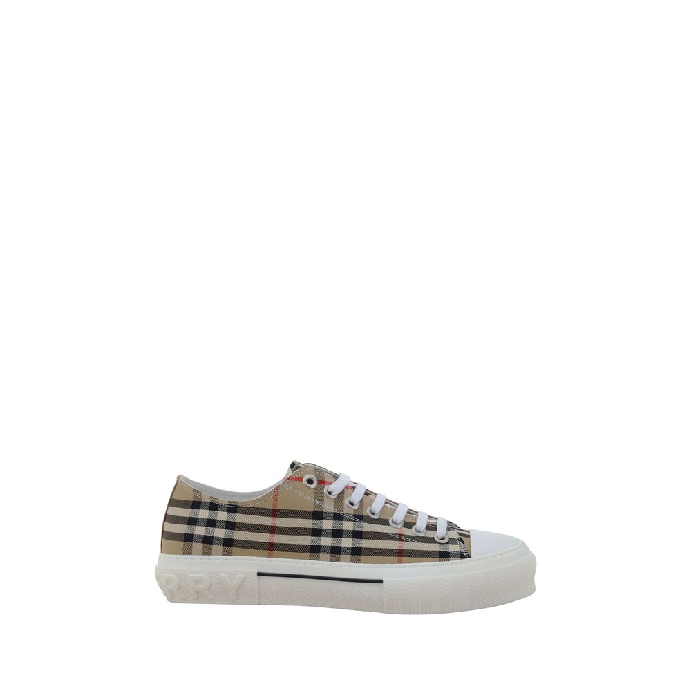 Burberry Brown Synthetic Low Top Sneakers