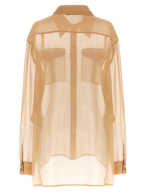 Alberta Ferretti Beige Silk Blouse