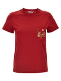 Max Mara Red Cotton T-Shirt
