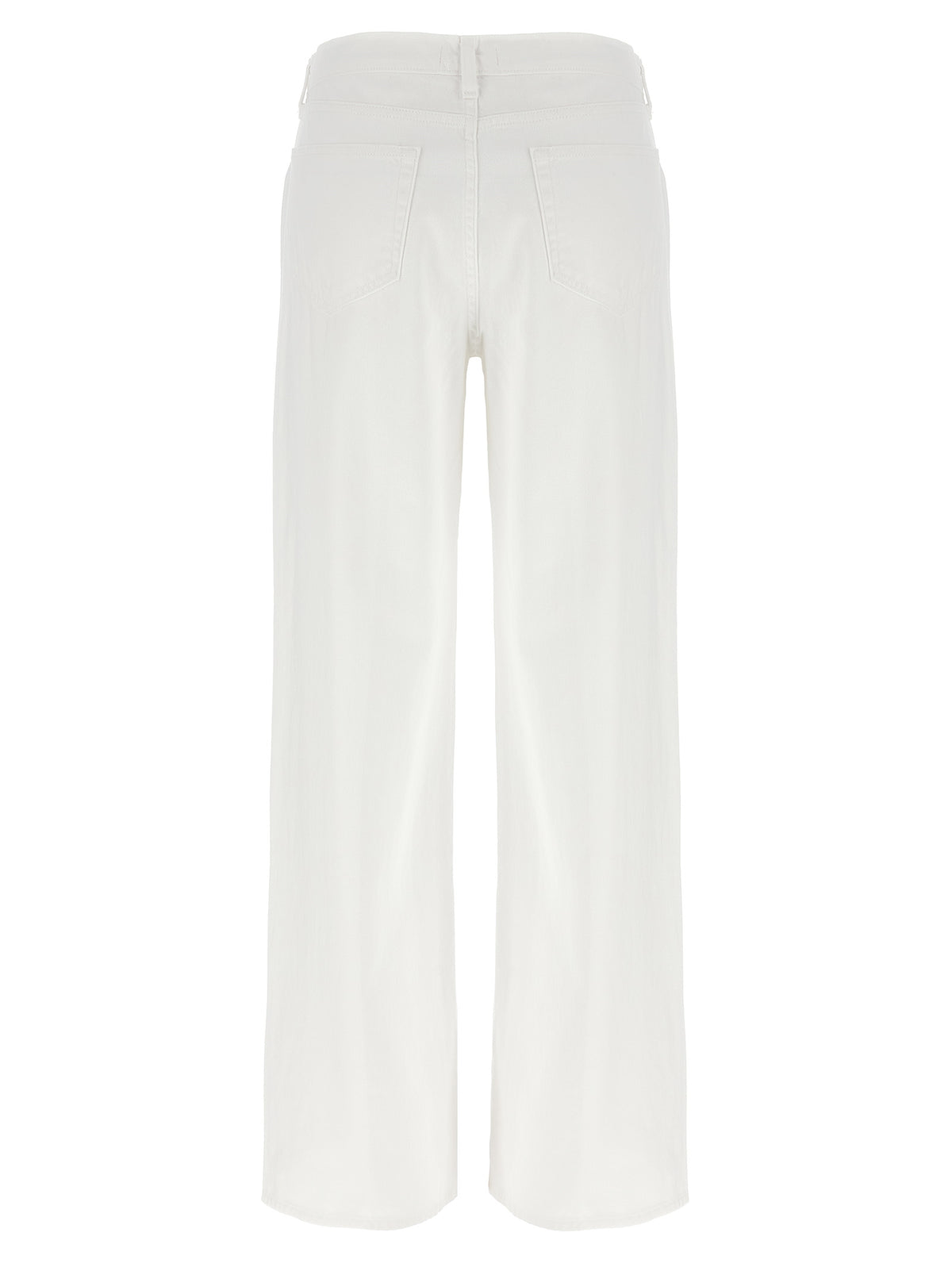 L'Agence White Cotton High-Waisted Jean