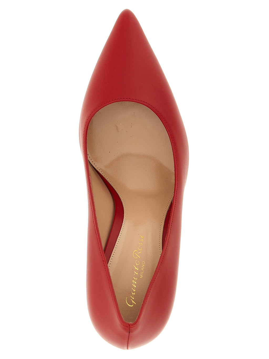Gianvito Rossi Red Calfskin High Heel Pumps