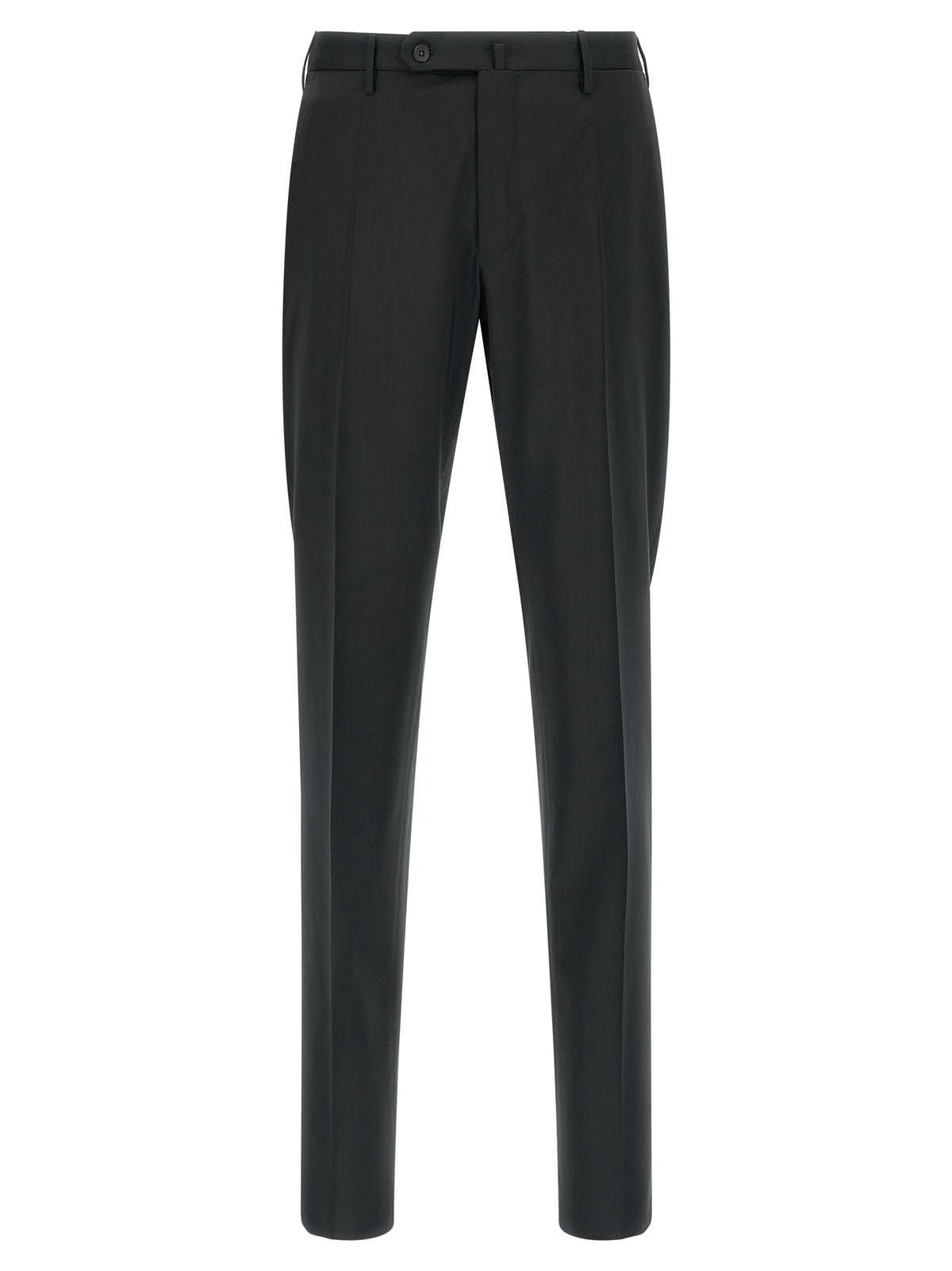 Incotex Black Virgin Wool Dress Pants