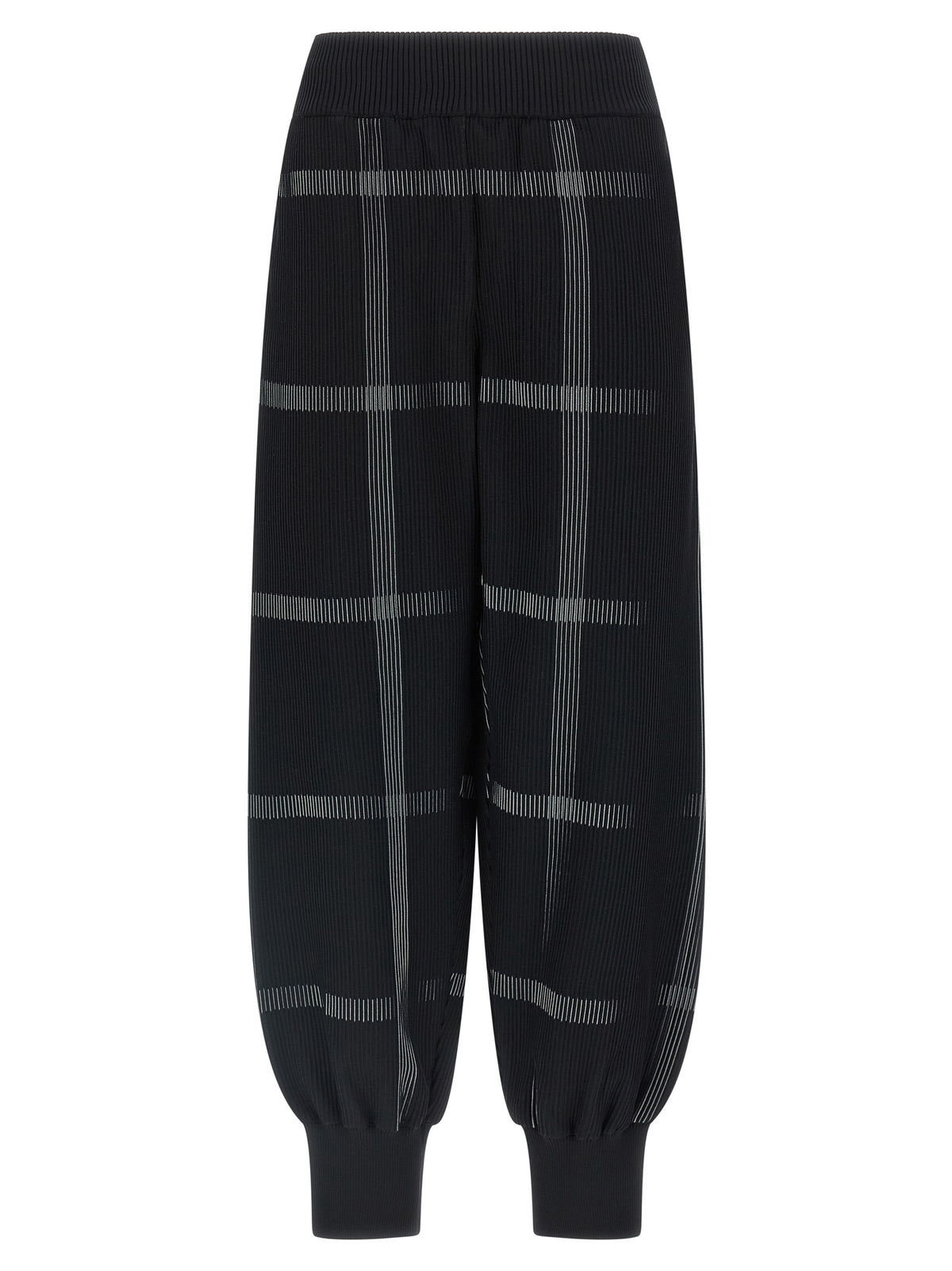 PLEATS PLEASE ISSEY MIYAKE Black Polyester Casual Pants