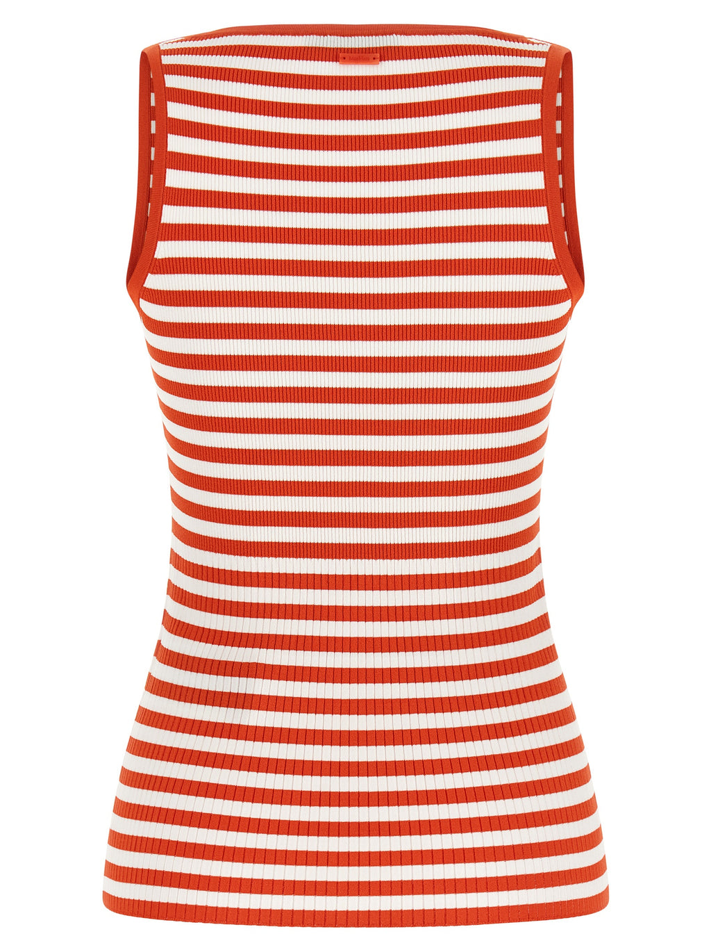 Max Mara Red Viscose Sleeveles T-Shirt