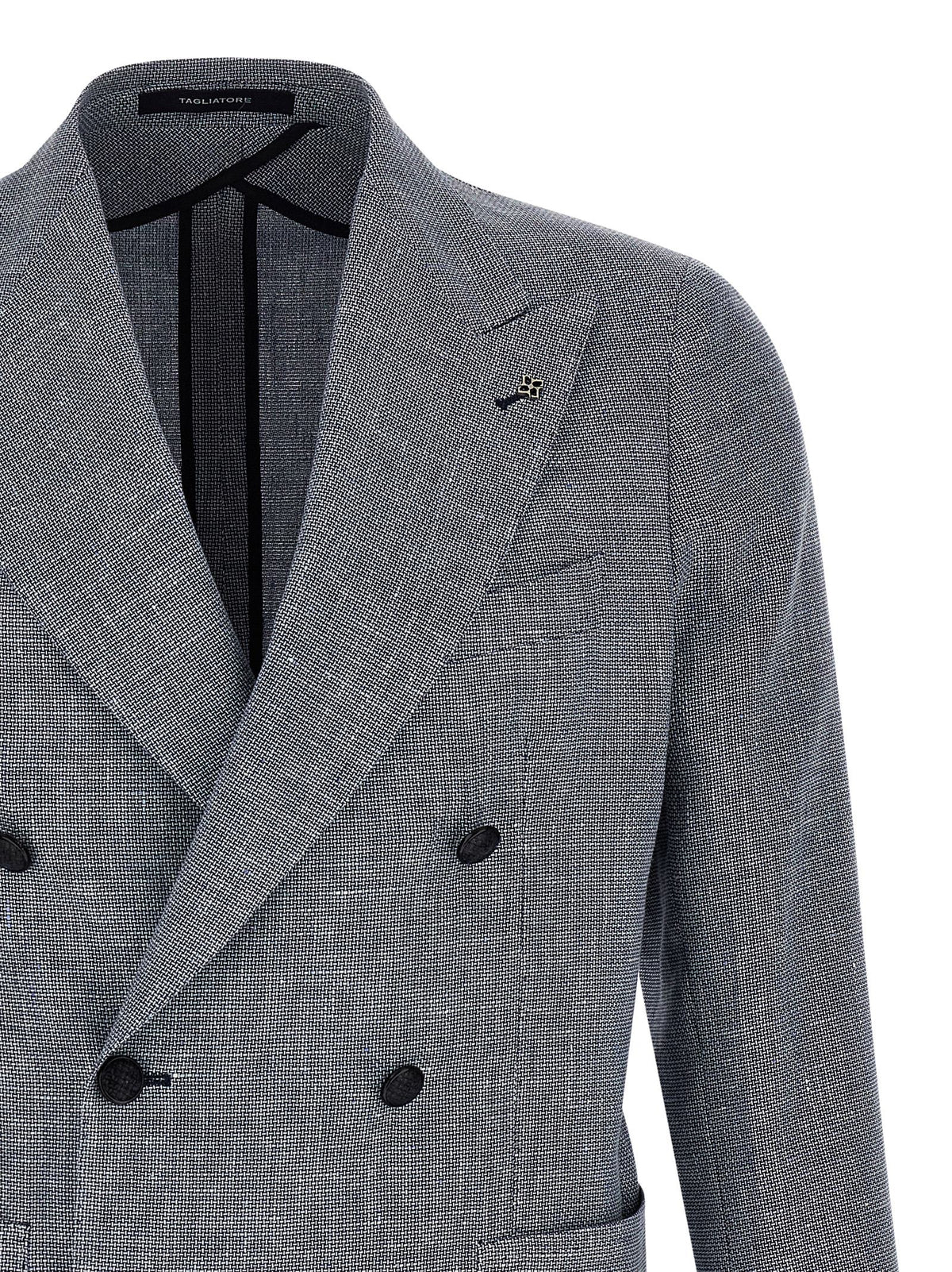 Tagliatore Blue Linen Blazer