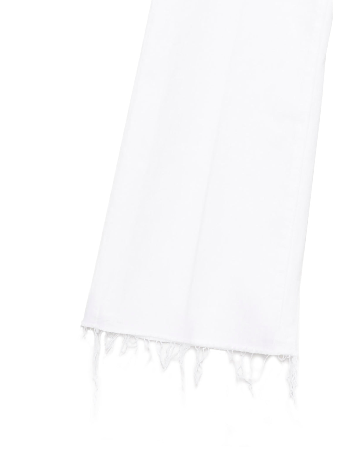 Mother Denim White Cotton Flared Jeans
