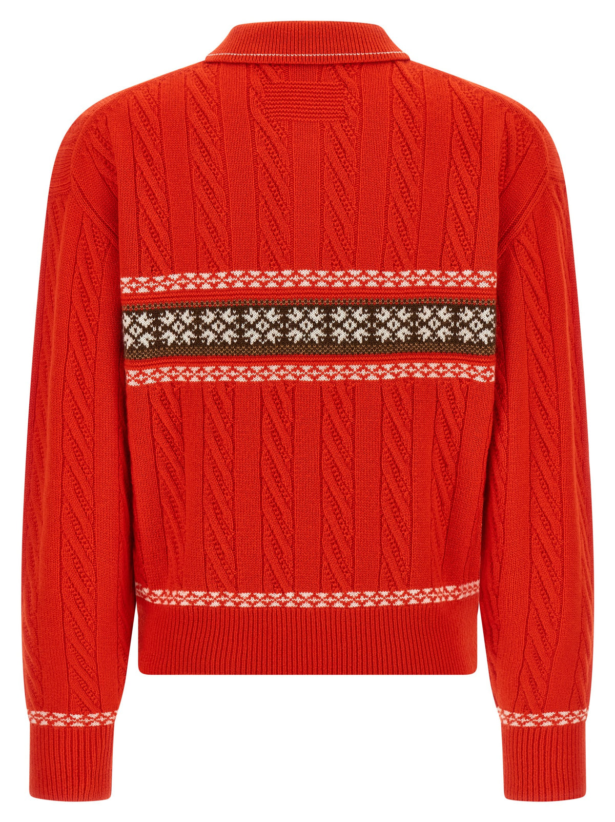 Guest in Residence Red Wool Cardigan