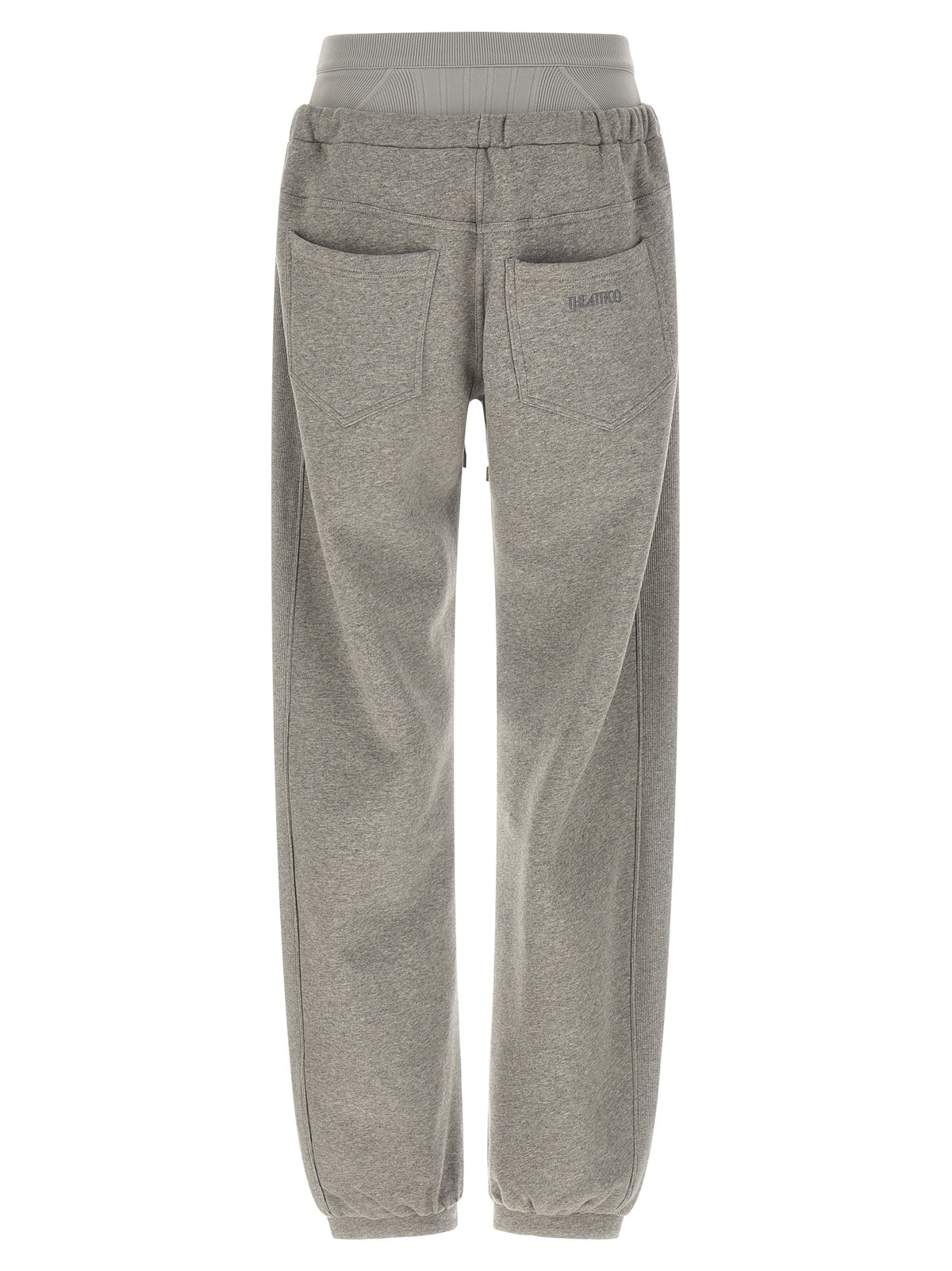 The Attico Gray Cotton Joggers (Workout Pants)