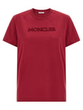 Moncler Red Cotton T-Shirt