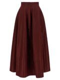 Alberta Ferretti Red Triacetate Mini Skirt