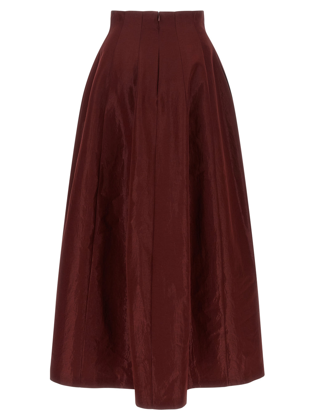 Alberta Ferretti Red Triacetate Mini Skirt